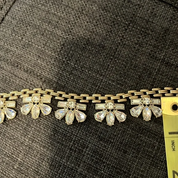 Max & Zoe Gold and Crystal Bib Necklace - Picture 6 of 15